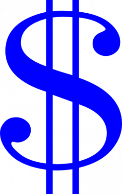 Blue Dollar Sign Clip Art at Clker.com - vector clip art ...