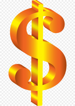 Dollar Sign clipart - Text, Orange, Font, transparent clip art