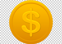 Symbol trademark yellow, Coin us dollar, dollar coin icon ...