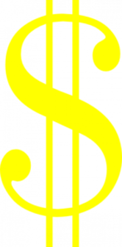 Yellow Dollar Sign Clip Art at Clker.com - vector clip art ...