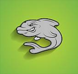 Angry Dolphin Vector Illustration Clip Art - Royalty Free - GoGraph