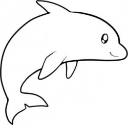 Dolphin Line Drawing - Clipart library - Clip Art Library