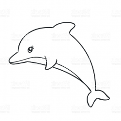 Best Simple Dolphin Outline Vector File Free » Free Vector Art ...