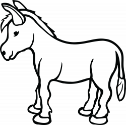 HD Jesus On Donkey Clipart Black And White & Clip Art ...