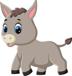 cute baby donkey cartoon Clipart Image | +1,566,198 clip arts