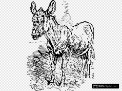 Old Donkey Clip art, Icon and SVG - SVG Clipart