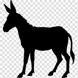 Donkey Silhouette Drawing , donkey transparent background ...