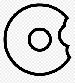 Doughnut Free Icon - Outline Of A Donut Clipart (#4974329 ...