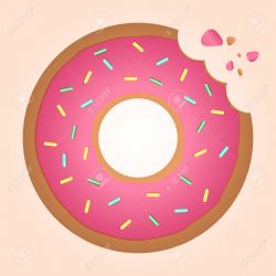 Donut With Bite Clipart & Free Clip Art Images #3717 - Clipartimage.com