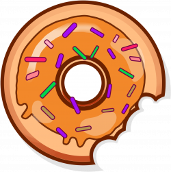 Donut Clipart Red - Bitten Donut Png Transparent Png - Full Size ...