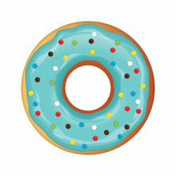Blue Donut Vector premium clipart - ClipartLogo.com