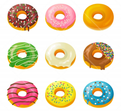 Box Of Donuts Clipart Donuts cakes clipart | FOOD CLIPART | Donuts ...