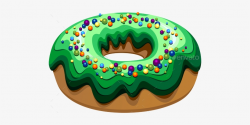Doughnut Clipart Green - Drawing Transparent PNG - 500x332 - Free ...