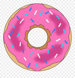 Pink Donut - Donut With Sprinkles Clipart - Png Download (#64148 ...