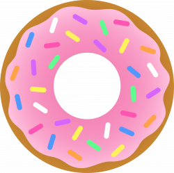 Pink Donut Clipart free image