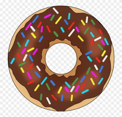 Rainbow Sprinkles Donut - Sprinkle Png Clipart (#486215) - PinClipart