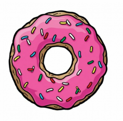 Simpsons donut clipart image #13567