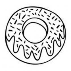 Donut Clipart Black And White | Free download best Donut Clipart ...