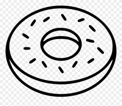 Donut Comments - Doughnut Clipart Black And White - Png Download ...