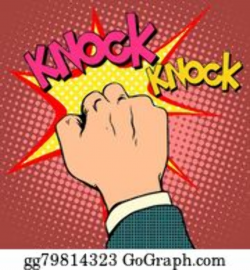 Knock Door Clip Art - Royalty Free - GoGraph