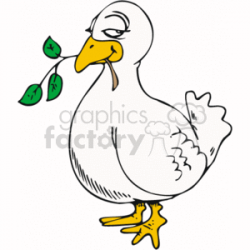 cartoon dove clipart. Royalty-free clipart # 164637