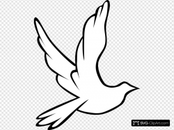 Flying Dove Clip art, Icon and SVG - SVG Clipart