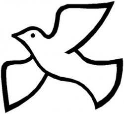 Holy spirit dove clipart black and white free - Clipartix