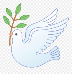 Dove Clipart Baptism - Peace Dove With Olive Branch - Png Download ...