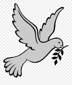 Dove Clipart Headstone - Transparent Background Dove Clipart Png ...