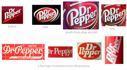 Old dr pepper Logos