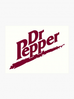 Dr Pepper 90s White Background | Art Print