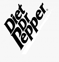 Diet Dr Pepper Logo Black And White - Graphic Design ...