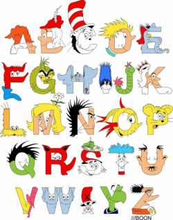 Alphabet made of Dr. Seuss characters | Our Sharable Board ...