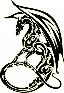 Tribal Dragon Clipart Best | Books,posters, etc | Dragon tattoo ...