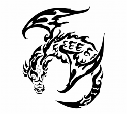 Chinese Dragon Japanese Dragon Tattoo Art - Tribal Dragon Tattoo Png ...