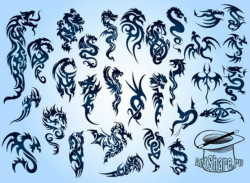 Free Free Tribal Dragon Clip Art Images Clipart and Vector Graphics ...