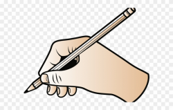 Drawing Clipart Handwriting - Hand Writing Clipart Png ...