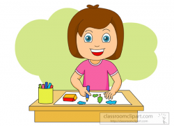 Girl Drawing Clipart