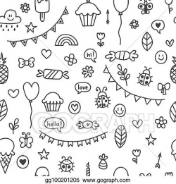 EPS Vector - Background for cute little boys and girls. hand ...