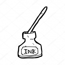 Ink Pot Clipart Black And White
