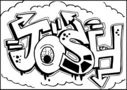 learn to draw graffiti names JOSH in 2019 | Graffiti names ...