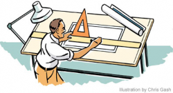 Engineer clipart technical drawing, Engineer technical ...