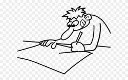 Drawing Clipart Black And White - Write Cartoon Black And ...