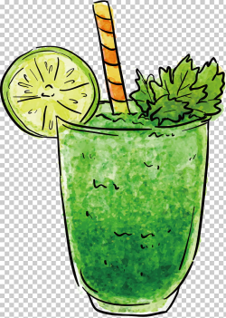 Juice Smoothie Cocktail Drink, Green drink design PNG ...