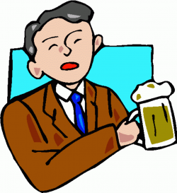 Man drinking clipart - Clip Art Library