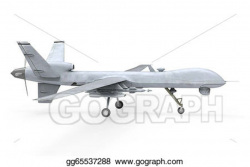 Stock Illustration - Military predator drone. Clipart ...