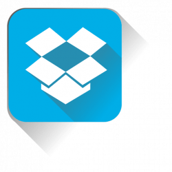 Icono de Dropbox al cuadrado - Descargar PNG/SVG transparente