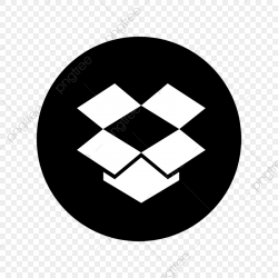 Dropbox Black Amp; White Icon, Dropbox, Drop, Box PNG and ...