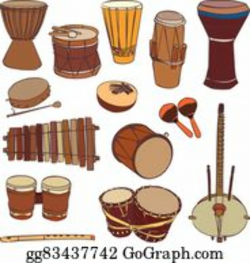 African Drum Clip Art - Royalty Free - GoGraph