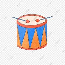 Hand Drawn Cute Drum, Drum, Cartoon, Hand Drawn PNG ...